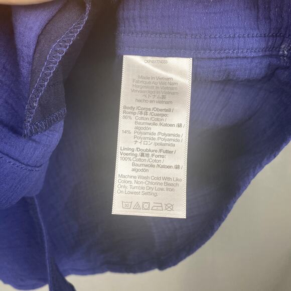 Madewell Shirt Women Small Blue Oversized Shacket Button Up Classic Gorpcore NWT - Picture 7 of 9